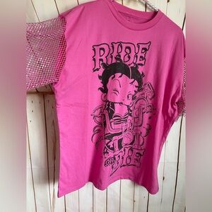 Betty Boob Pink Graphic T-Shirt